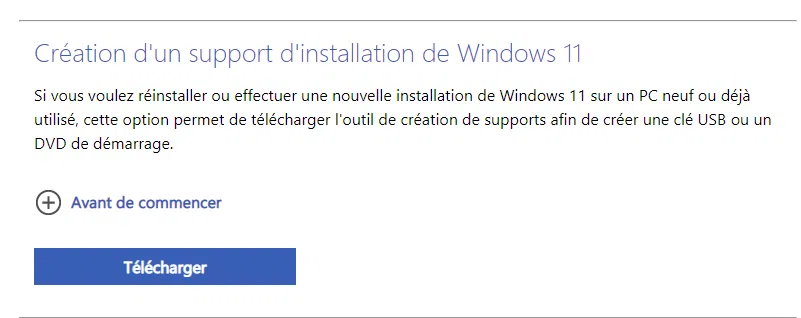 support installation Windows
